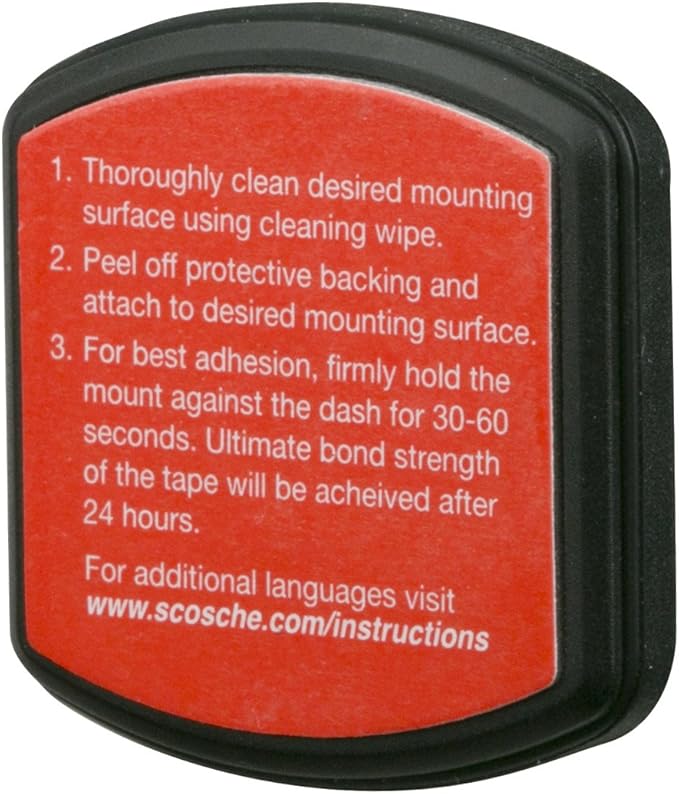 Scosche MAGFM MagicMount Magnetic Car Phone Holder - Strong Magnet Mount for iPhone and Android - Secure Magnetic Cell Phone Mount for Flat Surfaces - Universal 360° Adjustable Mobile Cellphone Holder