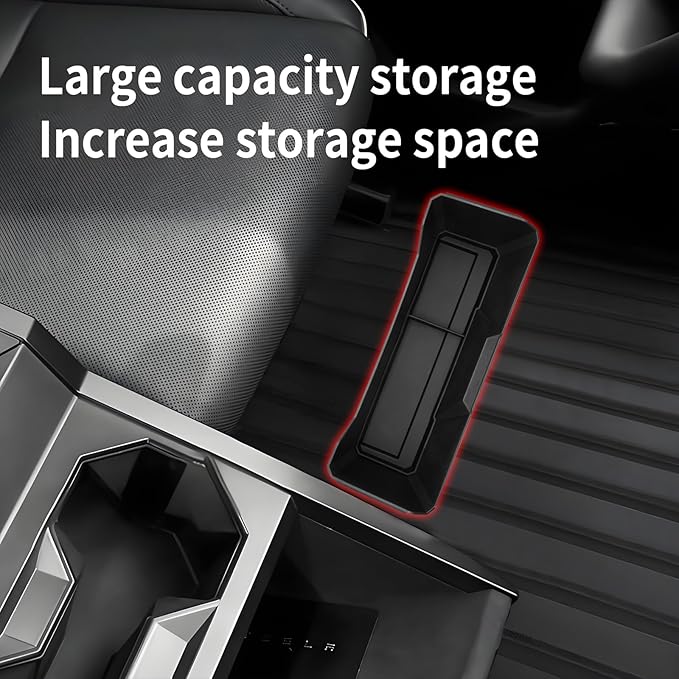 2025 Tesla Cybertruck Under Seat Storage Tray for 2024-2025 Cybertruck Hidden Organizer Tray Box Waterproof Seat Drawer Double Layer Organizer Drawer Accessories