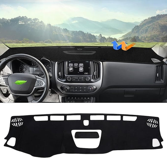 Autorder Dashboard Cover Mat for 2015-2020 2021 2022 Chevrolet Chevy Colorado Accessories Dash Cover Flannel Dash Mat Sunshade Glare UV Rays Protector