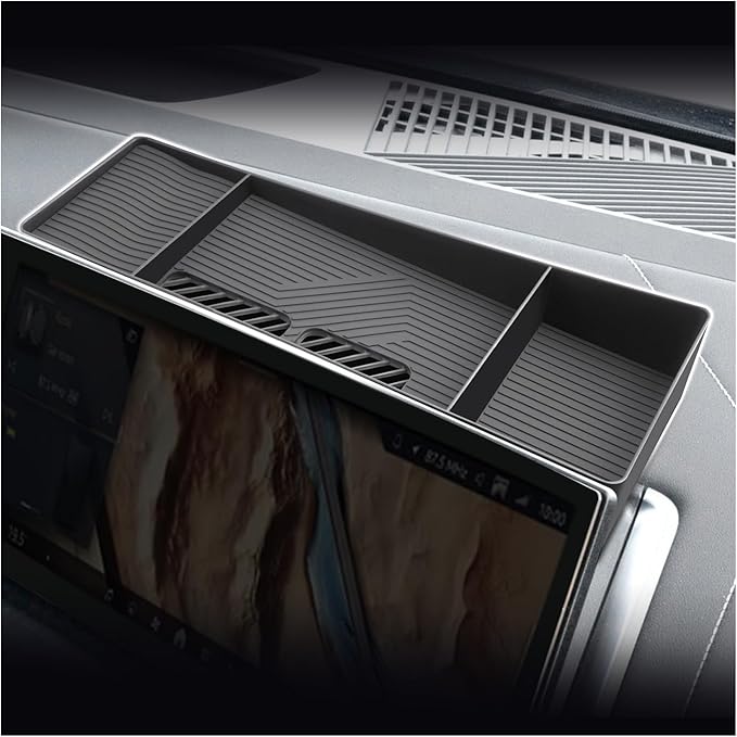 SXCY for 2025 BMW X3 Dashboard Organizer Tray [14.9 Navi+12.3 Dash Whole Screen Only] for 2025 BMW X3 Accessories Screen Back Console Tray 2025 X3 Behind Dash Console Organizer