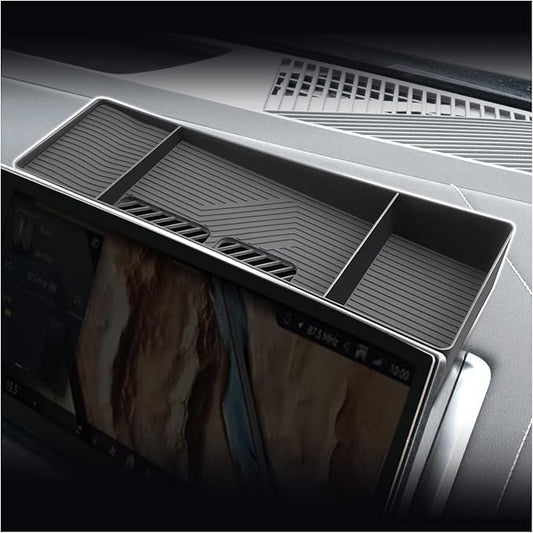 SXCY for 2025 BMW X3 Dashboard Organizer Tray [14.9 Navi+12.3 Dash Whole Screen Only] for 2025 BMW X3 Accessories Screen Back Console Tray 2025 X3 Behind Dash Console Organizer