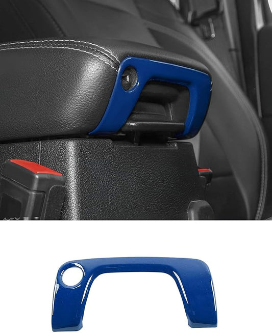 Savadicar Blue Interior Accessories - Armrest Switch Bezel Trim Cover for 2018-Present Jeep Wrangler JL JLU 4XE & Gladiator JT - Solid Color Interior Decor Upgrade Option, 1-Piece