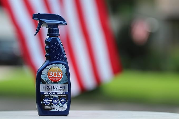 303 Products Automotive Protectant Spray - Helps Prevent Fading & Cracking, Repels Dust, Lint & Staining, Superior UV Protection & Restores Lost Color, Exterior & Interior Car Cleaning Supplies 16oz