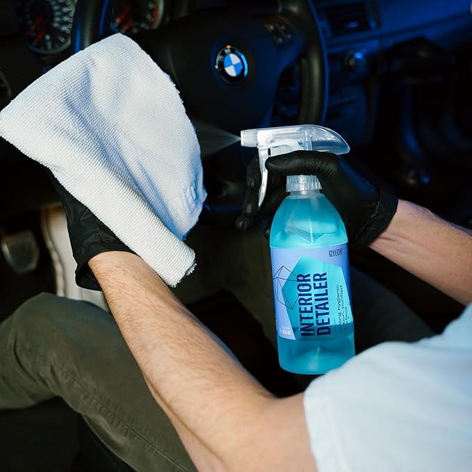 Gyeon Interior Detailer All‑Surface Car Interior Cleaner Safe on Leather Plastic Textiles Vinyl Dashboard Screen Trim Purify Matte Finish No Shine Residue