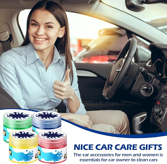 12 Pack Car Cleaning Gel Detailing Cleaner Putty Auto Clean Dust Mud Tools Accessories Kit for Car Interior Air Vent Dashboard Keyboard Home Office(Colorful)