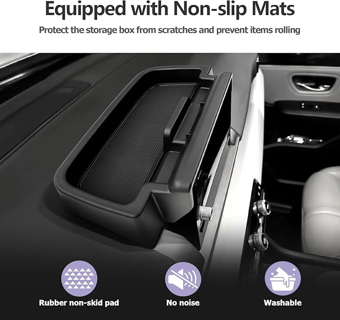 LUWU for 2023 2024 2025 Pilot Dashboard Center Console Organizer 2025 H onda Pilot Armrest Storage Box Armrest Organizer H onda Pilot Console Organizer Tray 2023 2024 2025 H onda Pilot Accessories