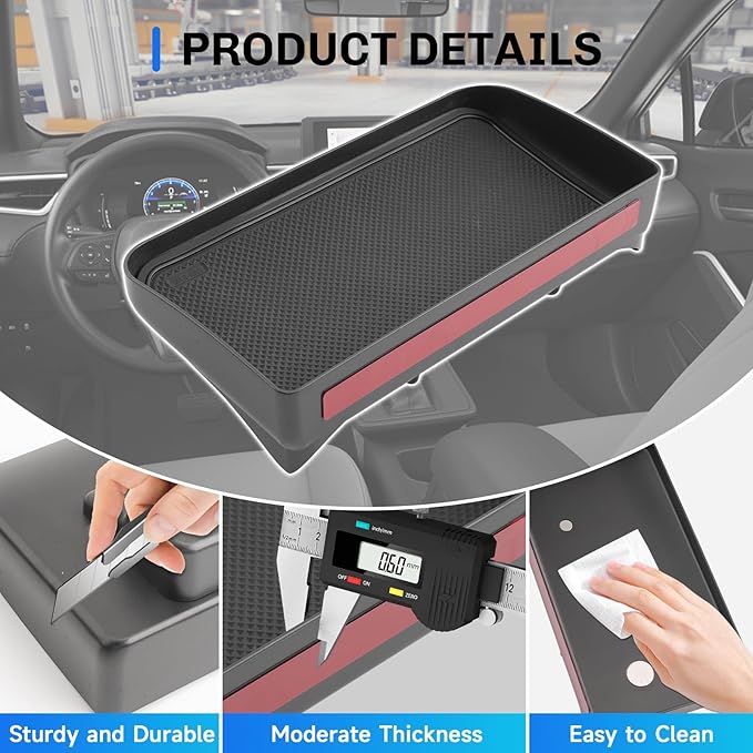 SXCY for 2026 Toyota Corolla Cross Dashboard Organizer Tray [2022-2026, 7/8 Inch Screen] for 2022-2026 Toyota Corolla Cross Accessories Screen Back Tray 2026 Corolla Cross Behind Dash Organizer Tray