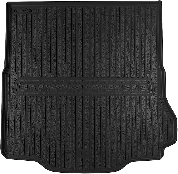 TripleAliners All-Weather Mats Compatible with 2025 2024 Dodge Charger EV Accessories Floor Liners Trunk Cover Custom Fit TPE Heavy-Duty Liners (Trunk Mat)