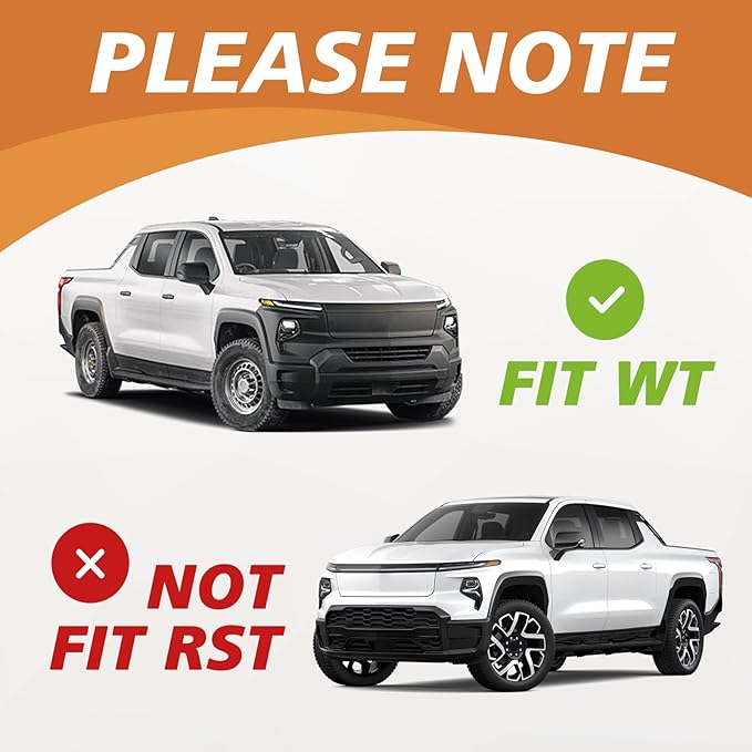 TripleAliners Floor Mats All Weather Liners Compatible with 2024 2025 Chevrolet Silverado EV WT Version Accessories 1st & 2nd Row Full Set Floor Liners TPE Heavy Duty Custom Fit Car Mats