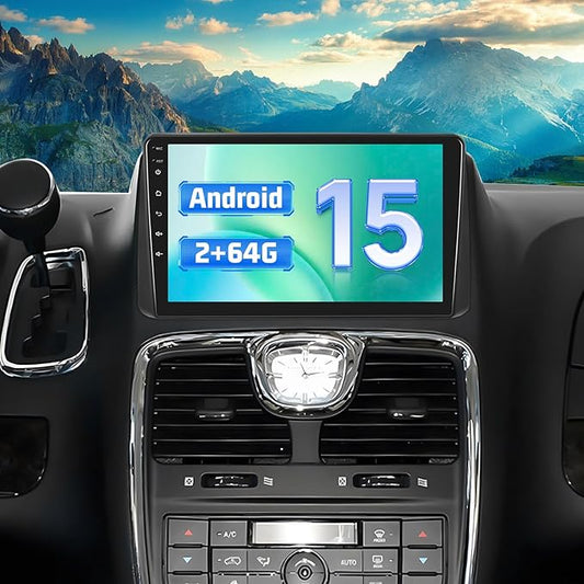 Car Radio for Dodge Grand Caravan 2011-2020/Chrysler Town Country 2011-2016/Grand Voyager 2011-2015 with Carplay/Android Auto, 9 inch Touch Screen Radio with GPS/DSP/5GHz WiFi/Bluetooth/2G RAM 64G ROM