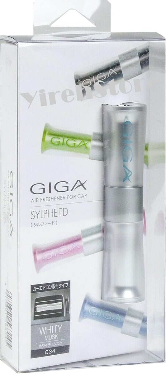 Air Spencer GIGA Clip Sylpheed Car Air Freshener, Premium Quality and Heavy Duty Solid Material Car Freshener, Stylish Design Graceful Color, Eikosha Japan (Whity Musk scent)