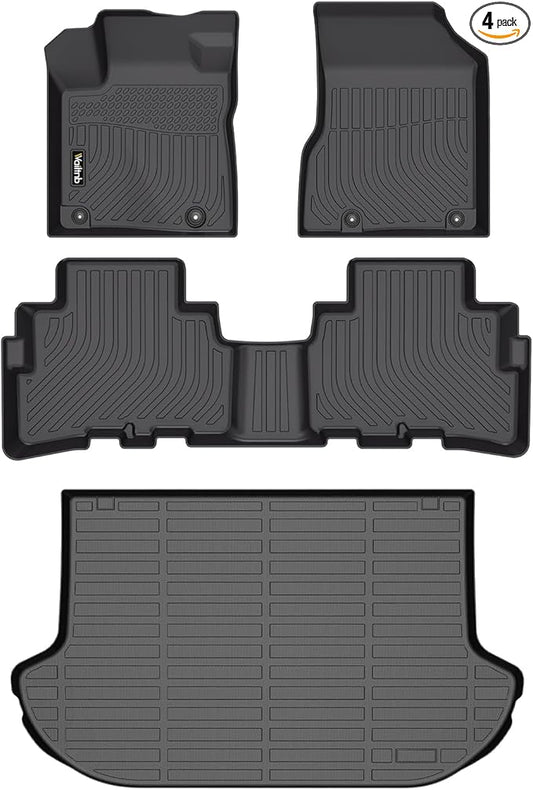 Wailtnb-Floor Mats & Cargo Liner for Nissan Murano 2017.5-2024 All Model Waterproof Durable All Weather Automotive Car Mat Custom Fit for Murano Accessories Black