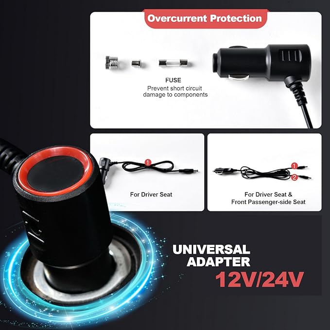 Dyale Car Seat Covers, Car Seat Cushion for Cold Winter, Universal Fit for Most Cars, SUVs & Trucks (1 Pack)