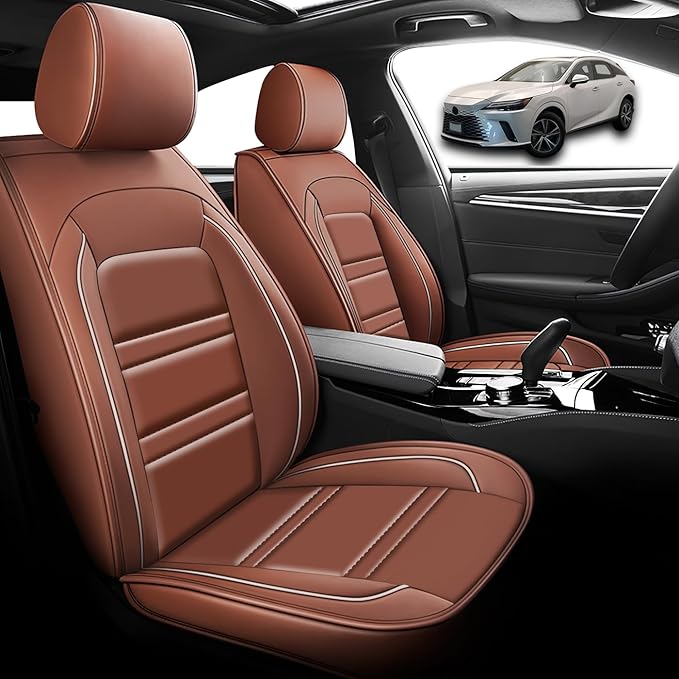 Seat Cover for Lexus Car rx350 2007-2024 | Car Seat Covers Front Seats, Waterproof Seat Protectors, Automotive Front Seat Covers (Front Seat, Coffee)