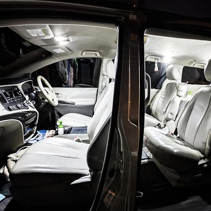 EASY EAGLE LED Interior Car Lights for Honda-Civic-Sedan-Coupe-Hatchback-2006-2015: 9 Piece Kit White LED Light Bulbs - Super Bright 6000K + Install Tool