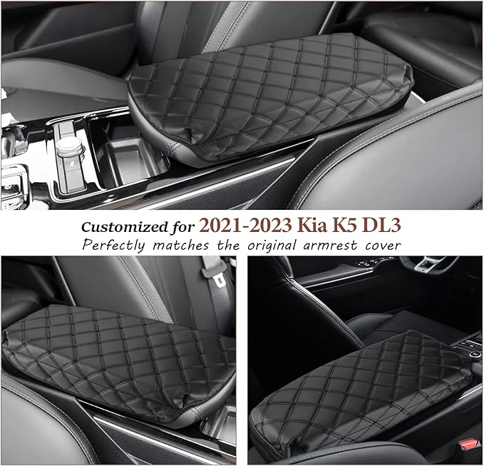 SKTU for 2024 2025 2026 Kia K5 Armrest Cover for 2021-2025 2026 K5 Center Console Cover 2024 2025 2026 K5 Seat Box Cover Kia K5 2024 2025 2026 Accessories Center Console Soft Cushion