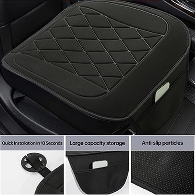 Warm and Cosy Car seat Cushion Easy to Install and Detachable Essential for Long Distance Driving in Winter,Cigarettelighterport