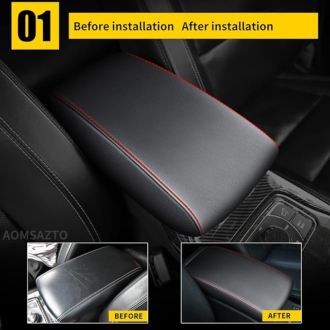 AOMSAZTO Center Console Armrest Cover for 2011-2021 Grand Cherokee Jeep (NOT for 2022