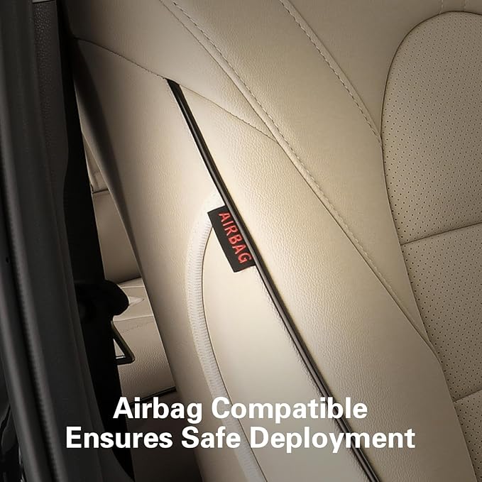 EKR Highlander Seat Covers for Toyota Highlander 2014 2015 2016 2017 2018 2019,2nd Row Captain Chairs,Automotive Seat Cover,Waterproof Leather Car Seat Cover Full Set-Faux Leather(Beige)