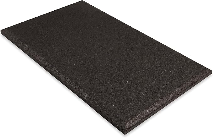 Playsafer Heavy Duty Commercial Grade Rubber Playground Safety Mat - Playground Protection Mat for Swings and Slides - 54" Long X 32" Wide x 2" Thick (Brown)