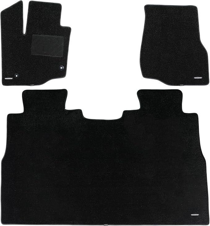 WENNEBIRD Superior Carpet Floor Mats for 2015-2025 Ford F-150 SuperCrew Cab (Excludes Under-Seat Fold-Flat Storage), 0.5-Inch Ultra-Thick, Noise-Reducing, All-Weather Waterproof Anti-Slip – 3-Pc Set