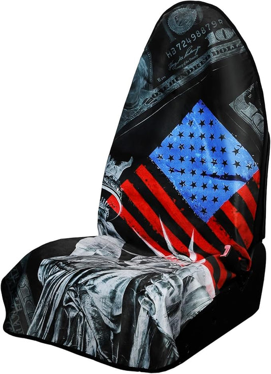 Universal Automotive Waterproof Seat Cover for Cars - Machine Washable Car Seats Protector Fit for Vechicles Honda Tesla Ford Toyota - Sweatproof Auto Seats Cushion Great for Beach Swimming Surfing