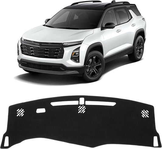 KUST Car Dash Cover for Chevrolet/Chevy Equinox 2025 2026 (Not fits for Equinox EV) Polyester Dashboard Cover Non-Slip Interior Accessories for Equinox Custom Fit Dash Mat No Glare Black