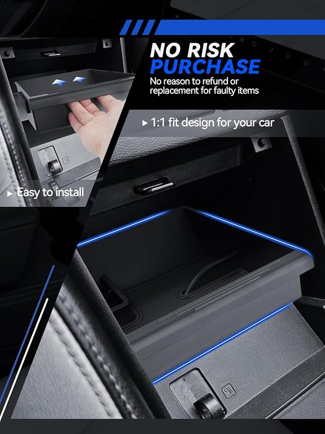 for Mazda MX-5 Center Console Organizer 2006-2014 Mazda MX-5 Miata NC Accessories Armrest Tray Middle Storage Box Insert Container Durable ABS Plastic