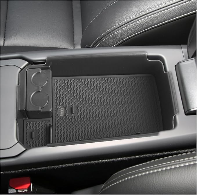 SXCY for 2018-2024 2025 XC40 Center Console Organizer for Volvo XC40 2024 2025 Console Organizer XC40 Center Console Tray 2024 XC40 Middle Console Armrest Organizer(with Coin Holder)