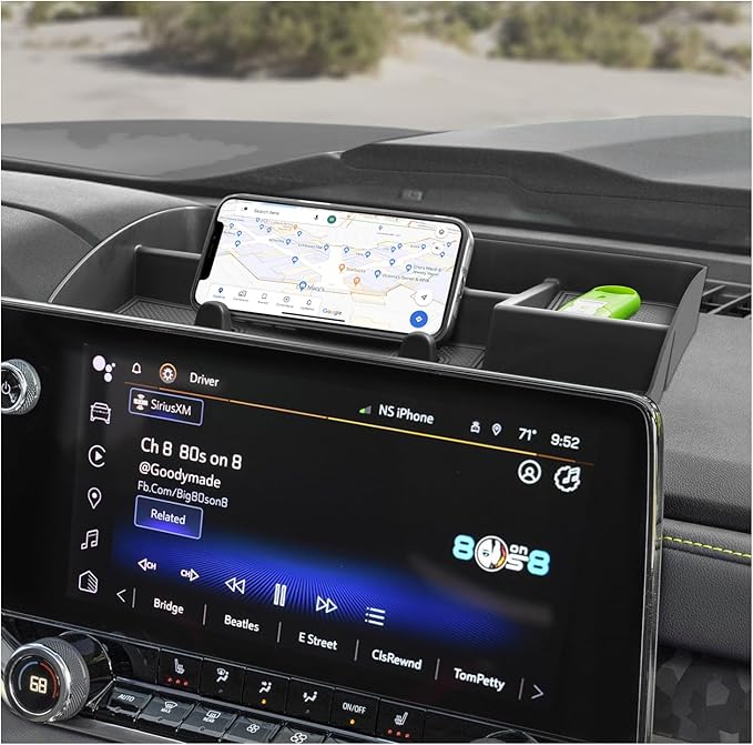 SXCY for 2023-2025 Colorado [WT/Trailboss] Canyon [Elevation] Center Console Organizer Chevy Colorado 2023-2025 Dashboard Screen Back Organizer 2024 2025 GMC Canyon Elevation Accessories