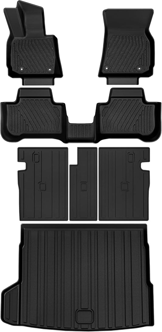 Floor Mats & Cargo Mat & Backrest Mats for BMW X3 2026 2025 Custom Fit TPE All Weather 1st & 2nd Row Car Mats and Trunk Liners Accessories for 30 xDrive M50 xDrive