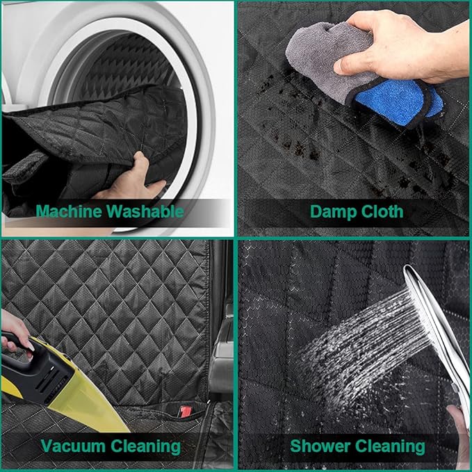 Dog Car Seat Cover for Back Seat Cover,Non Stick Fur Rear Seat Protector for Pet,Nonslip Waterproof Durable Universal Fit Interior Backseat Covers for Auto Van SUV