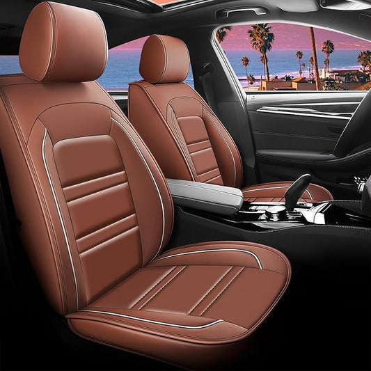 Seat Cover for Equinox 2005-2025 | Car Seat Covers Front Seats, Waterproof Seat Protectors, Automotive Front Seat Covers (Front Seat, Coffee)