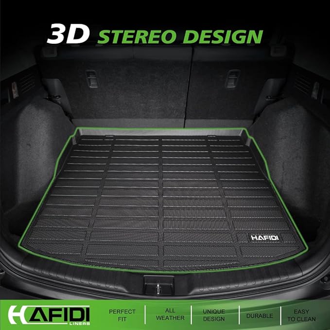 All Weather Cargo Liner for Hyundai Tucson 2022 2023 2024 2025 2026(Not Fit Hybrid& Plug-in Hybrid) Custom Fit Automotive Car Trunk Mat Accessories - Black