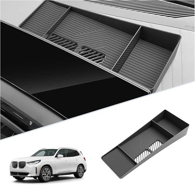 SKTU for 2025 2026 BMW X3 Dashboard Organizer for 2025 2026 BMW X3 (30 xDrive/M50 xDrive) Behind Screen Organizer 2025 2026 X3 Dashboard Tray 2025 2026 X3 Console Tray BMW X3 2025 2026 Accessories