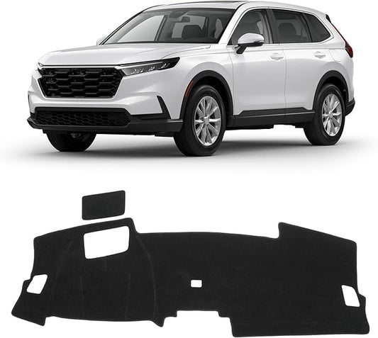 KUST Car Dash Cover for Honda CR-V CRV 2023-2025 2026(with HUD) Polyester Dashboard Cover Non-Slip Interior Accessories for Honda CRV CR-V Custom Fit Dash Mat Sunshade No Glare Black