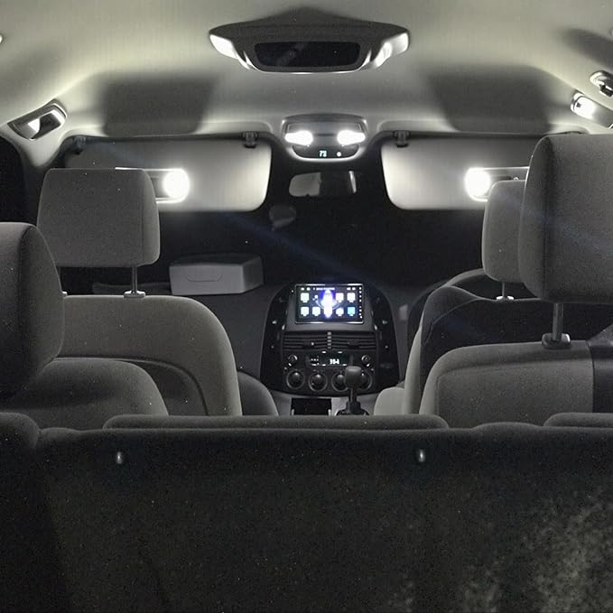 EASY EAGLE LED Interior Car Lights for Toyota-Sienna-2004-2010: 17 Piece Kit White LED Light Bulbs - Super Bright 6000K + Install Tool