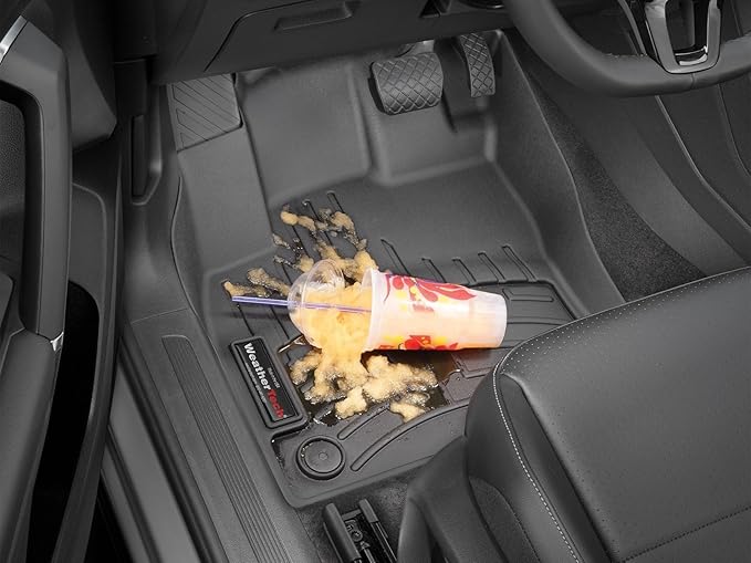 Weathertech Custom Fit FloorLiners for Honda CR-V, CR-V Hybrid, 1st & 2nd Row (461110-1-2), Grey