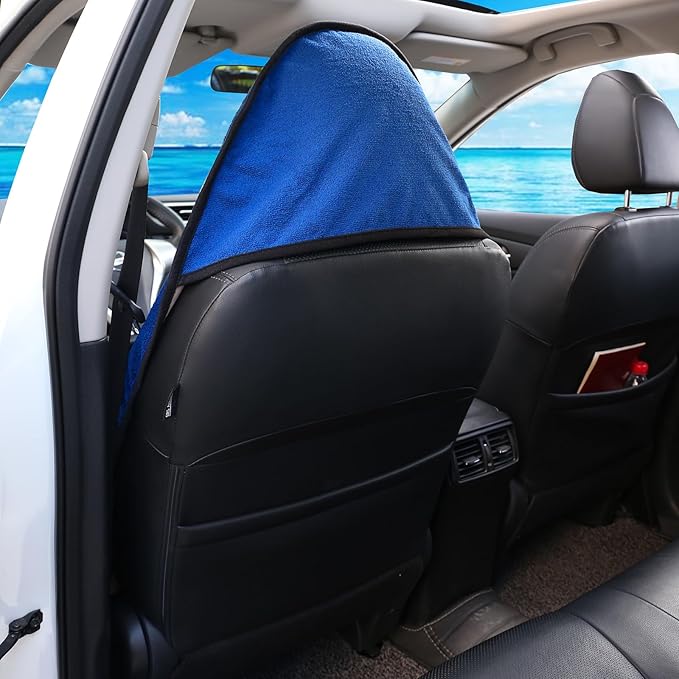 Leader Accessories Towel Car Seat Cover Waterproof Blue for Truck SUV Front Seat Machine Washable - After The Gym, Runs, Swimming, Surfing