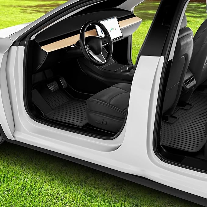 YITAMOTOR Tesla Model Y Juniper Floor Mats 2025 2026 Custom Fit All-Weather TPE Model Y Juniper Back Seat Protector, Cargo Liner, Trunk & Interior Model Y Accessories