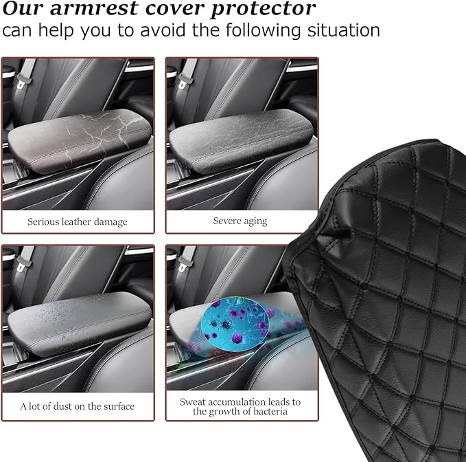 SKTU for 2024 2025 2026 Kia K5 Armrest Cover for 2021-2025 2026 K5 Center Console Cover 2024 2025 2026 K5 Seat Box Cover Kia K5 2024 2025 2026 Accessories Center Console Soft Cushion