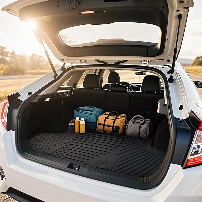 YITAMOTOR Floor Mats & Cargo Liner Fit for 2025-2026 Toyota Camry (Include Hybrid), All Weather TPE Odorless Anti-Slip Full Set Automotive Camry Floor Liners & Trunk Mat Accessories, Black