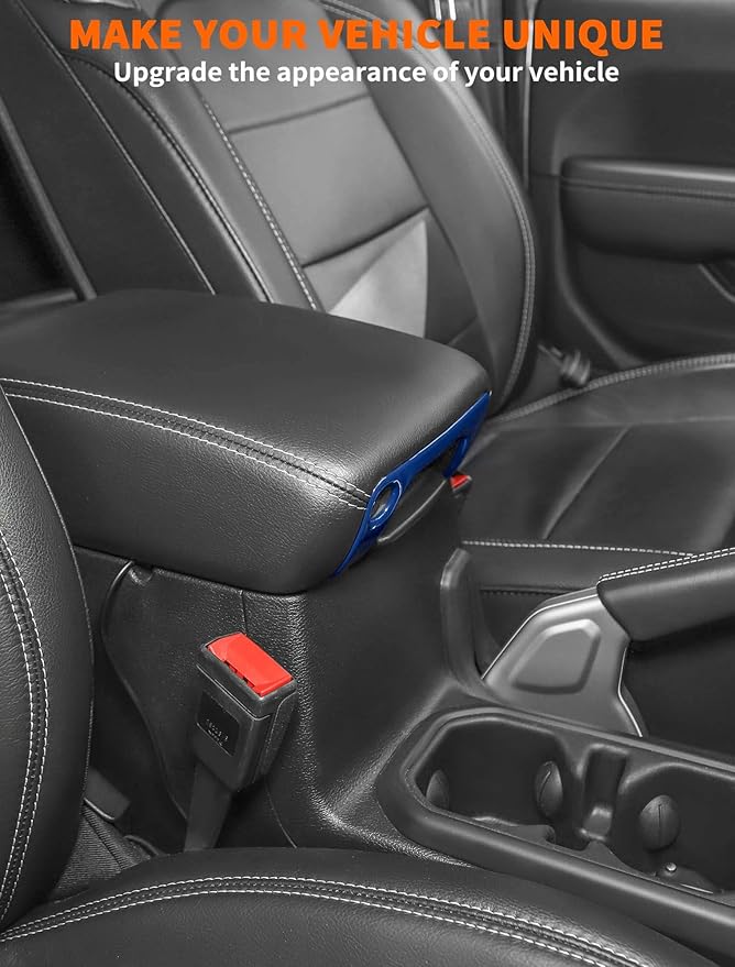 Savadicar Blue Interior Accessories - Armrest Switch Bezel Trim Cover for 2018-Present Jeep Wrangler JL JLU 4XE & Gladiator JT - Solid Color Interior Decor Upgrade Option, 1-Piece