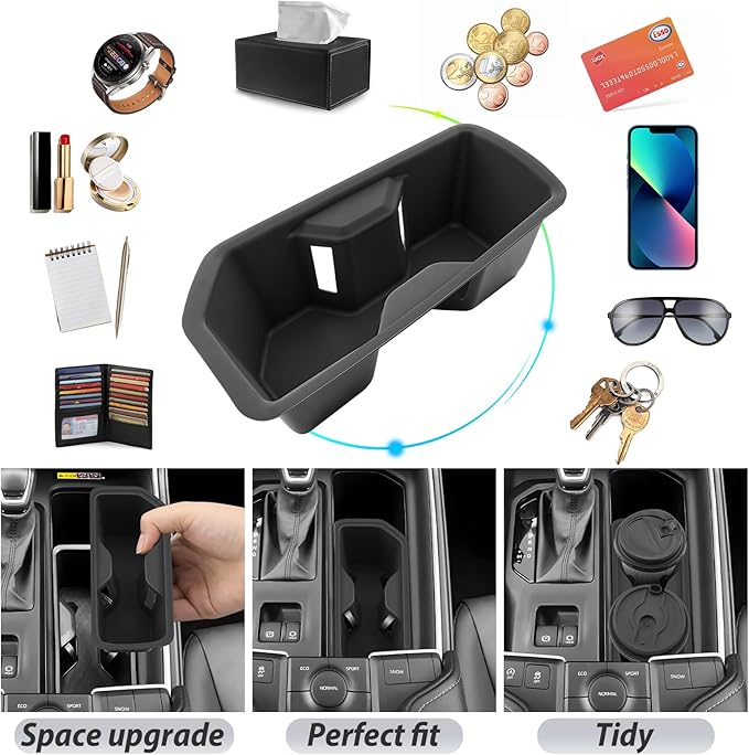 SKTU for 2024 2025 2026 Toyota Grand Highlander Accessories Cup Holder for 2024 2025 2026 Toyota Grand Highlander Central Control Cup Holder 2024 2025 2026 Grand Highlander Hybrid Accessories