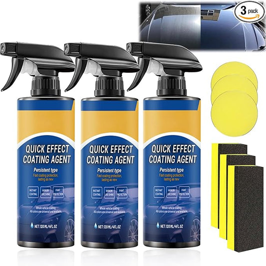Quick Effect Coating Agent for Car,Quickly Coat Car Wax Spray,Ceramic Coating for Cars,Car Scratch Wax Coating Spray 3PCS)
