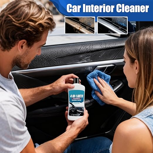 Polishing Cleaner Car Interior - 100g Wax Restorer Polish,Car Cleaner,for Seat Dashboard Detailing Auto Care Leather Trims Hard Panels Maintenance