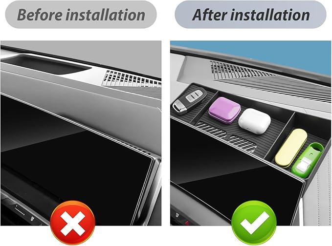 SKTU for 2025 2026 BMW X3 Dashboard Organizer for 2025 2026 BMW X3 (30 xDrive/M50 xDrive) Behind Screen Organizer 2025 2026 X3 Dashboard Tray 2025 2026 X3 Console Tray BMW X3 2025 2026 Accessories