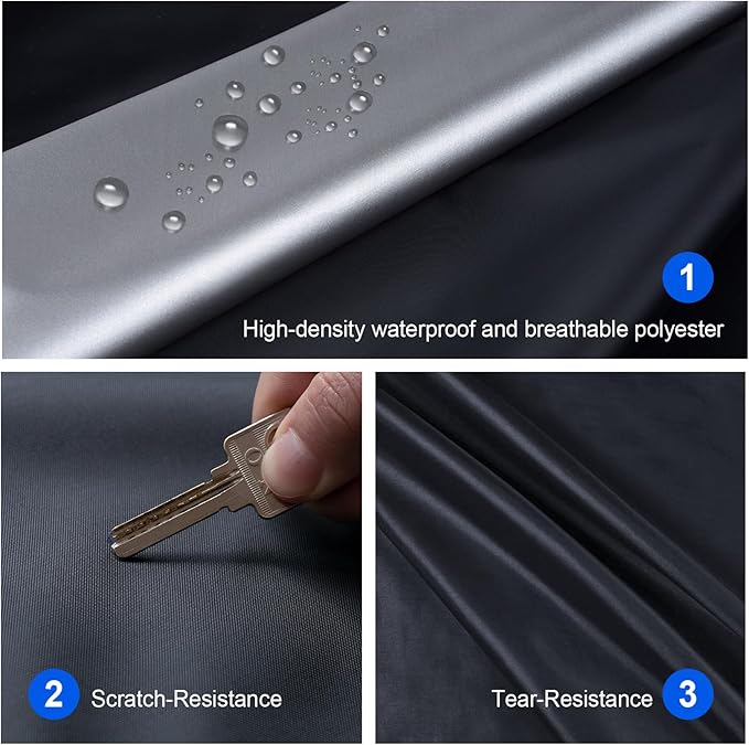 Tesla Car Cover Custom Fit Tesla X Waterproof All Weather, Lightweight Full Exterior Cover for Automobiles Outdoor Sun UV Rain Dust Snow Wind Protection.