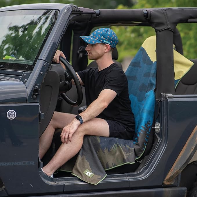 Sprints Athletic Running Towel, Full-Sized, Car Seat Cover - Performance Microfiber… (Grizzly Guide)