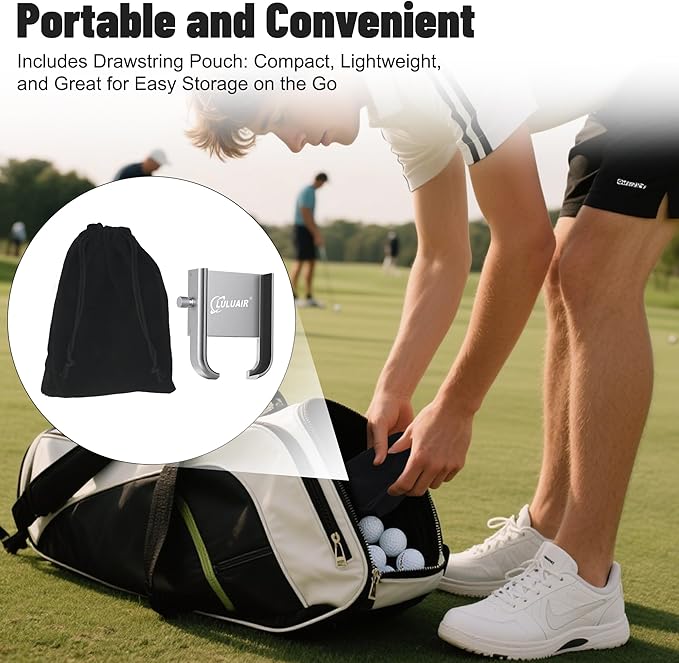 Golf Cart Phone Holder - Slim Smartphone Mount for Golf Cart, Ultra-Strong Magnet - Golf Cart Accessories, Rotatable Universal Magnetic Phone Holder for Golf Cart(Silver)